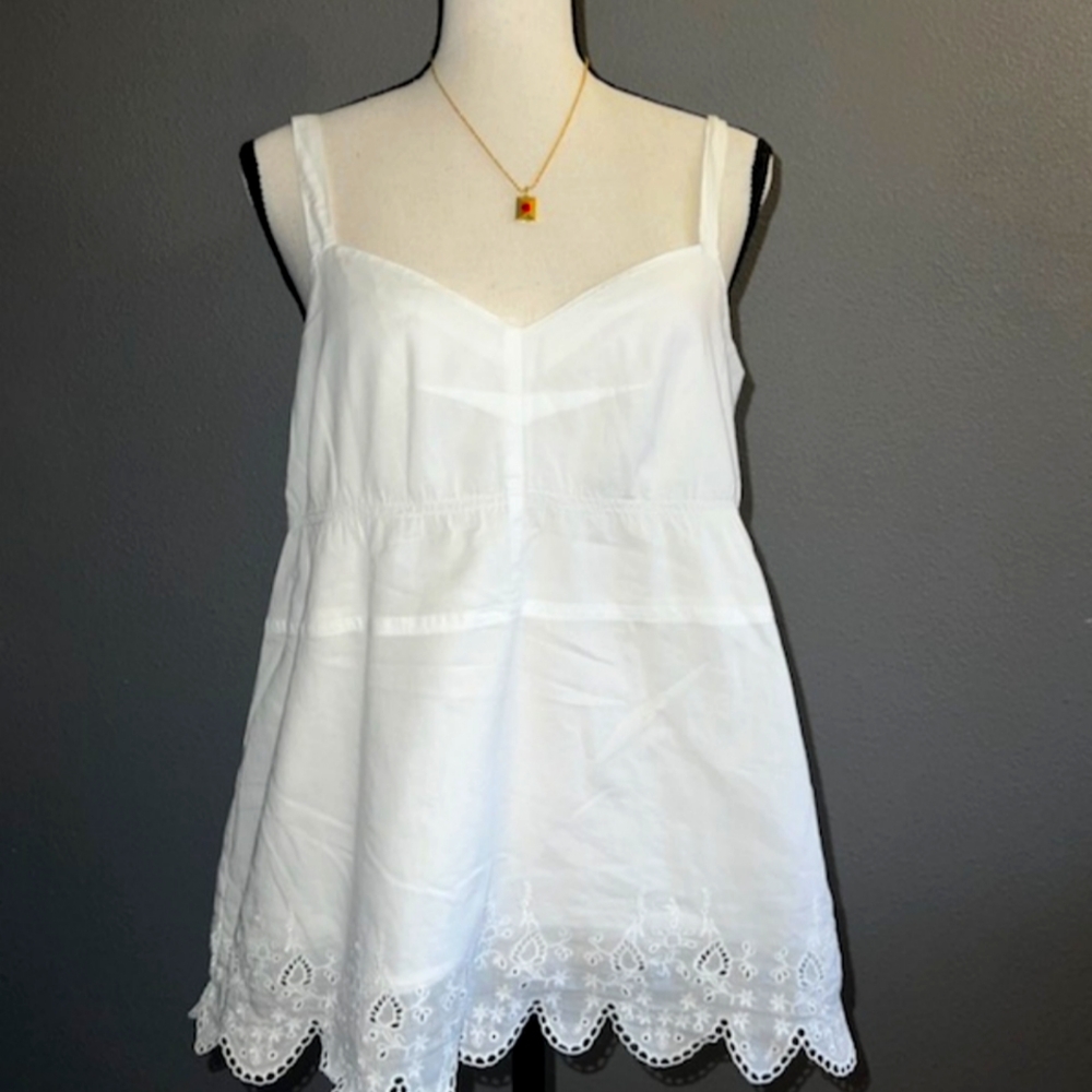 JCrew Summer White Top